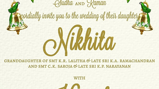 Nikhita weds Harish